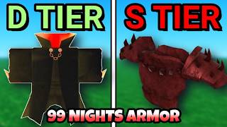 *NEW* ALL ARMOR TIER LIST In 99 Nights In The Forest, Update Ranking #roblox