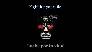 Judas Priest - Fight For Your Life - 12 - Lyrics / Subtitulos en español (Nwobhm) Traducida
