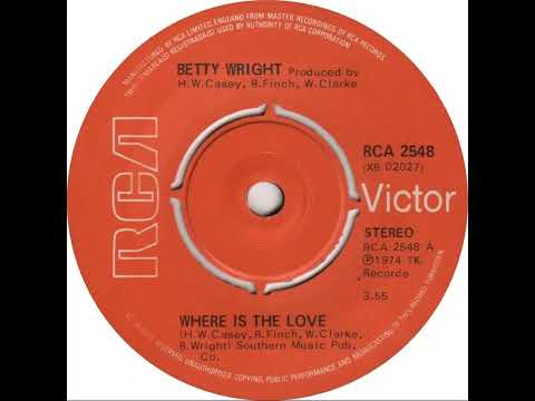 UK New Entry 1975 (86) Betty Wright - Where Is The Love