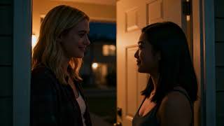 The Doorway Pause - A soft sapphic moment in time