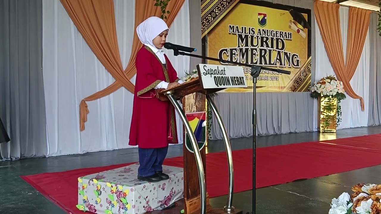 Ucapan Wakil Murid Pra Sekolah 2024