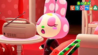 #shorts【あつ森】クリスチーヌが歌う「けけアイドル」| Chrissy singing Bubblegum K.K. 【ACNH】