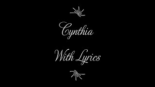 Cynthia - Bruce Springsteen (Lyrics)