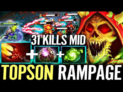 🔥 TOPSON Pugna MAX DAGON RAMPAGE MID — Octarine + Refresher 31Kills Strongest NUKER Dota 2 Pro