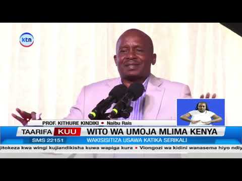 Kithure Kindiki aongoza wito wa umoja Mlima Kenya