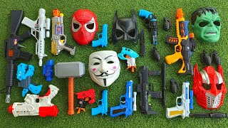 Collecting 7 shooting toys Sniper and AK47 Guns Cannon Water Gun Machine Gun Bow Gun shoot nerf