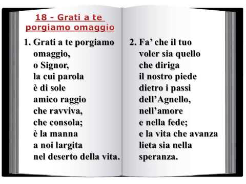 18 Grati a te porgiamo omaggio - Innario Chiesa avventista 2014