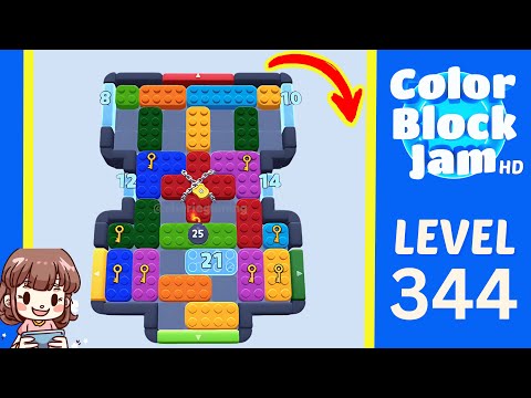 Color Block Jam Level 344 Solution Walkthrough