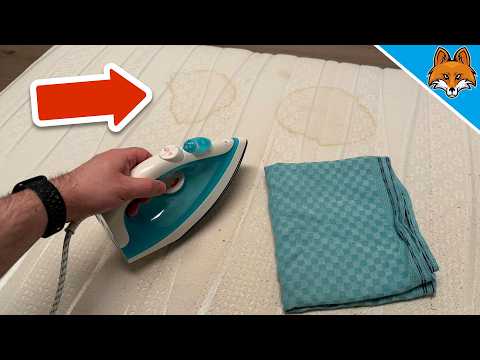 Matratze mit Bügeleisen reinigen💥(Flecken verschwinden in Sekunden)🤯