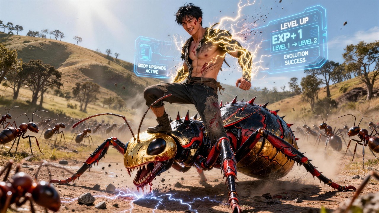 Kicked Out Adopted Son Awakens System, Gains 100 Levels Just by Killing Ants #movie #drama