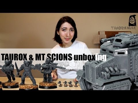 UNBOXING / REVIEW : Taurox and Militarum Tempestus Scions  by ThirdEyeNuke Studio