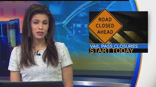 Traffic Alert: Be Ready For Periodic Closures On I-70 At Vail Pass On Monday