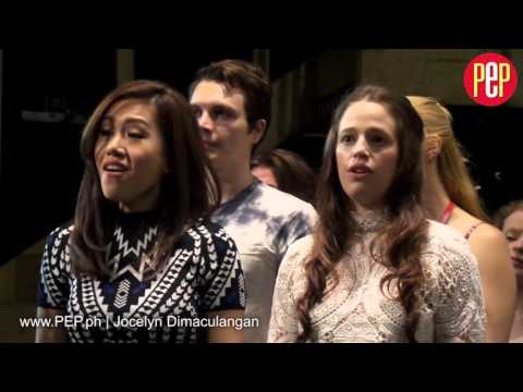 Rachelle Ann Go rehearsing  in Les Miserables