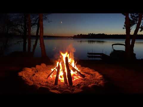 Sunset Campfire - Full 4k HD one hour video