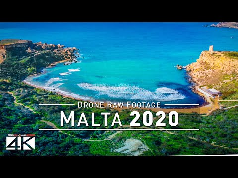 【4K】Drone RAW Footage | This is MALTA 2020 | Paradise Bay | Ghajn and more | UltraHD Stock Video