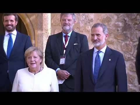 Angela Merkel visits Yuste monastery