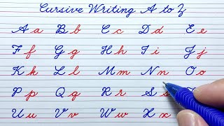 How to write in cursive | Cursive writing a to z | Cursive handwriting practice |Cursive letter abcd