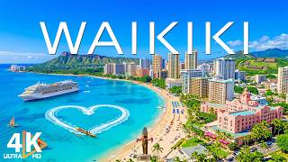 Waikiki Beach, Hawaii 4K – Explore Hawaii’s Most Iconic Coast with Relaxing Music | 4K Video UHD