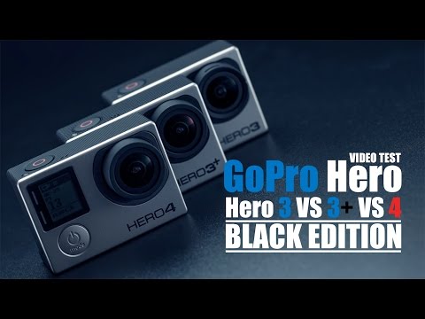 GoPro Hero 3 VS Hero 3+ VS Hero 4 (All Black Editions)