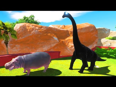 All Units Run away with Brachiosaurus in Halloween - Animal revolt battle simulator