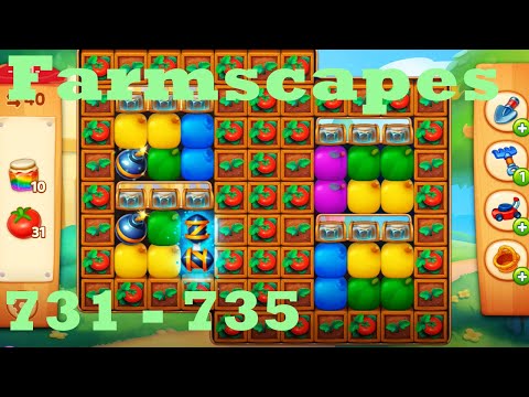 Farmscapes Level 731 - 735 HD Gameplay Walkthrough |  3 - match game | android | ios | pc | app