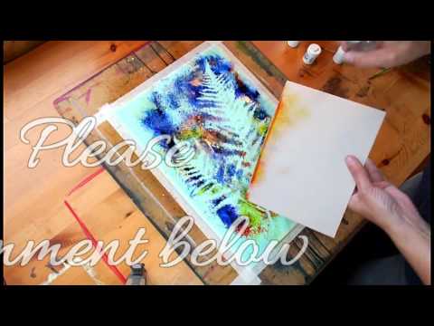 Brusho techniques painting demonstration - brusho crystals