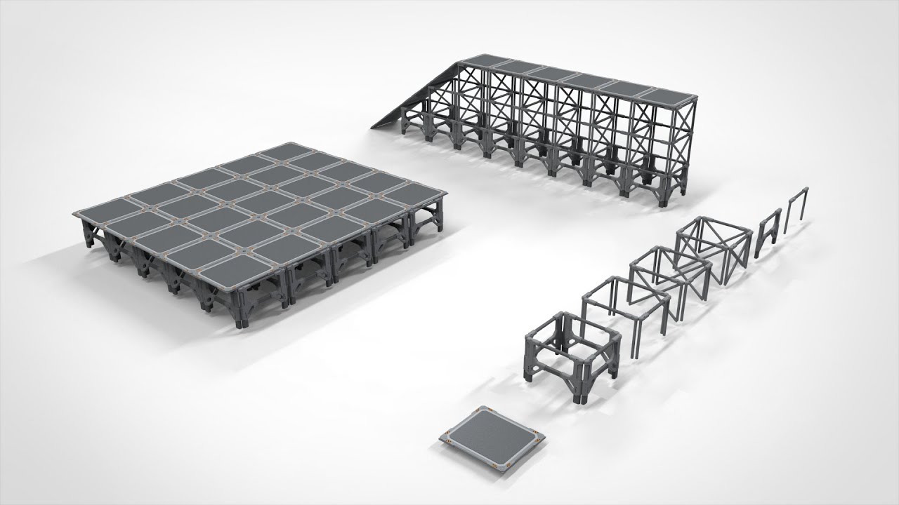 Sci fi modular environment 4 3D Model