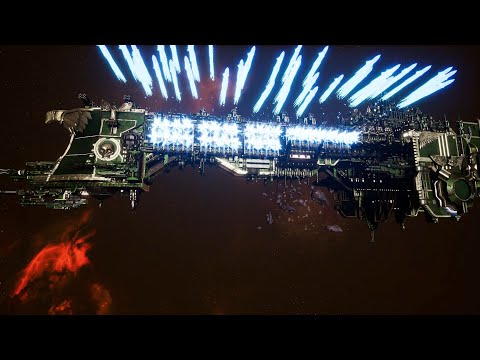 Skalgrim Mod 2021: Invincible Reason - Dark Angels vs Orks - Battlefleet Gothic Armada 2