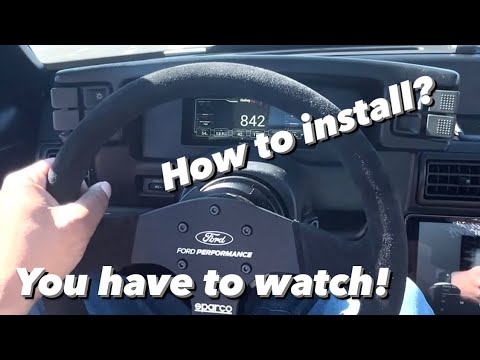 How to install Ford racing steering wheel with NRG Hub in a Foxbody Mustang.