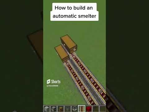 How To Build An Automatic Smelter In Minecraft #minecraft #shorts