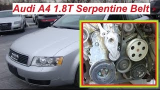 Audi A4 B6 Serpentine Belt Replacement  Diagram and How to Install Accessory Belt