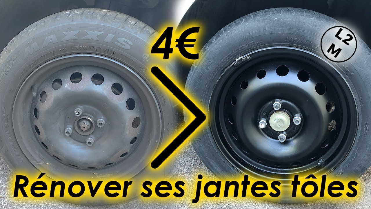 RÉNOVER SES JANTES TÔLES POUR 4€ !
