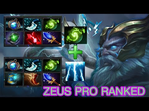 DOTA 2 - ZEUS Gameplay DOUBLE NIMBUS -PRO RANKED-