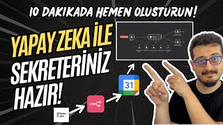 Yapay Zeka Sekreter Çalıştırın, Ücretsiz Kurulum! | Google Takvim + n8
