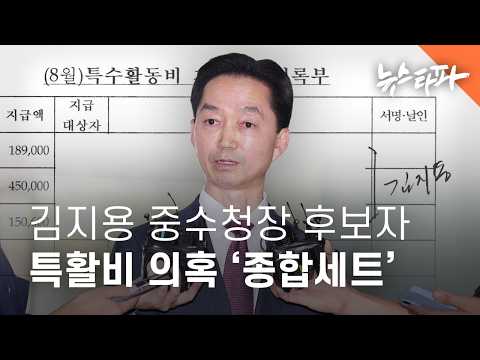 뿌리고 나눠먹고 몰아쓰고.. 김지용 중수청장 후보자, 특활비 의혹 ‘종합세트’