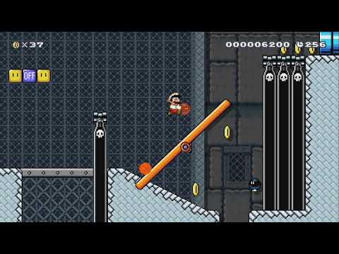 Bowser's Bob-omb Factory by Electra - Super Mario Maker 2 - No Commentary 1bx