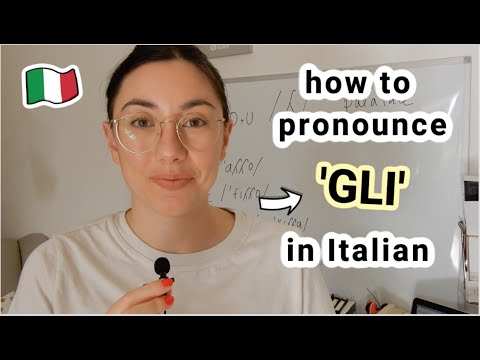 How to pronounce 'GLI' in Italian (practical tip) (with subs)