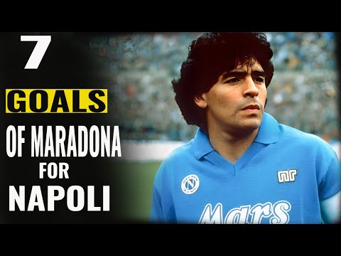 Los 7 MONSTRUOSOS goles de Maradona jugando por el Nápoli
