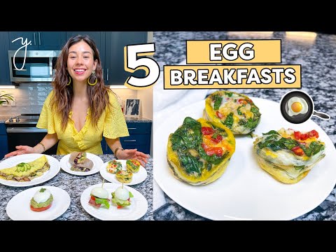 5 EGG Recipes for BREAKFAST🍳 Healthy, Easy + Tasty