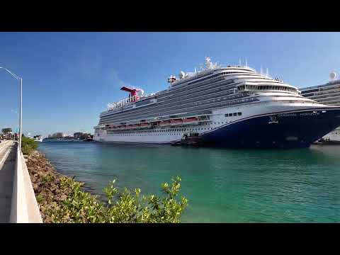 Thumbnail for Carnival Horizon entered late today do propulsion issues.