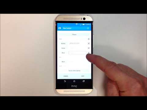 How to Add a Contact - HTC One