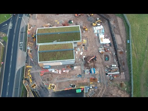 dji-spark--aerial--footage-new-build-fire-station-wirral