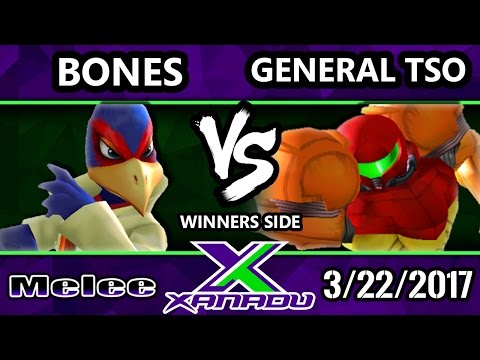 S@X 194 - Bones (Falco) Vs. General Tso (Samus) - SSBM Tournament - Smash Melee
