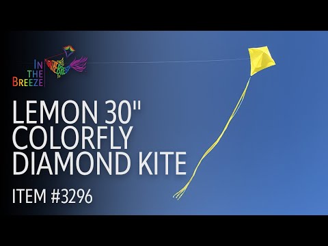 Lemon 30" Colorfly Diamond Kite - In the Breeze