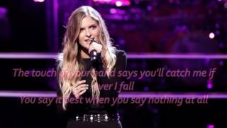Lauren Duski - When You Say Nothing At All (The Voice Performance) - Lyrics
