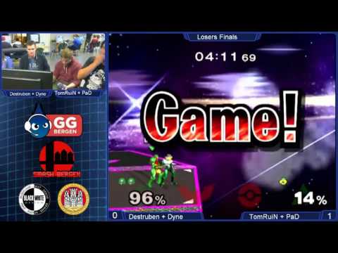 GG Bergen FredagsSmash II - Melee Teams - TomRuiN + PaD vs Dyne + Destruben - Losers Finals