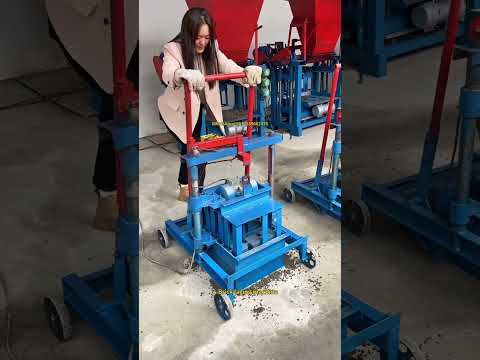 Concrete cement egg laying block making machine movable brick machine #blockmachine