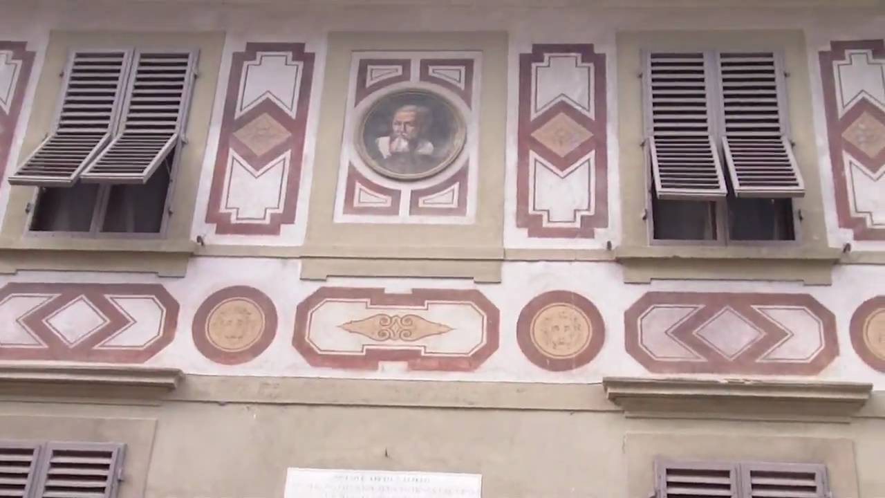 GALILEO'S HOUSE IN FIRENZE ITALY:  A PIECE OF HISTORY TO STAND IN FRONT OF: