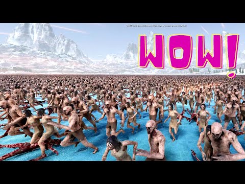 10,000 Modern Soldiers Destroy 100,000 Zombies-UEBS 2