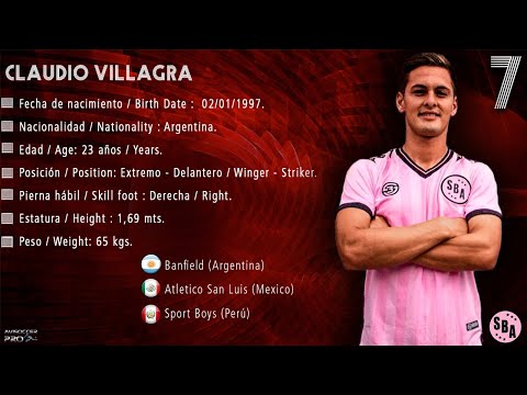 Claudio Villagra #7 // Delantero Extremo - Winger Striker // Sports Boys 2020